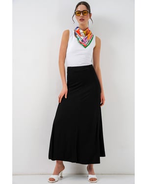 Hoge Taille A-Lijn Maxi Rok