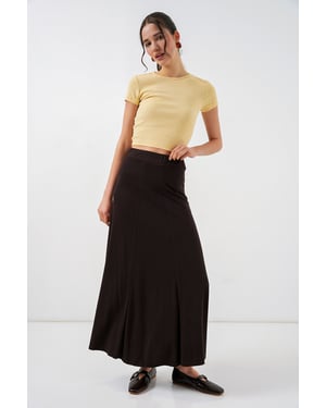 Hoge Taille A-Lijn Maxi Rok