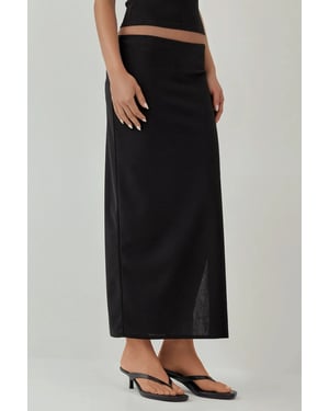 Low Waist Maxi Skirt