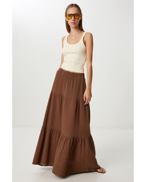 Hoge Taille A-Lijn Maxirok