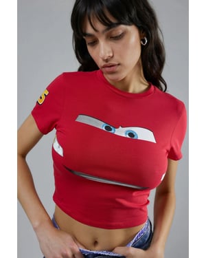 Korte Mouw Auto Print T-Shirt