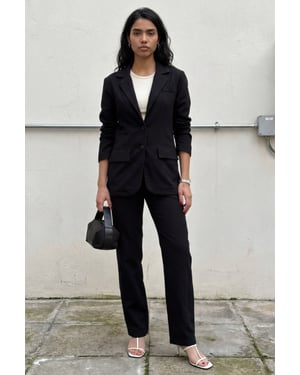 Geknoopte Jacket Kraag Twee-delig Set