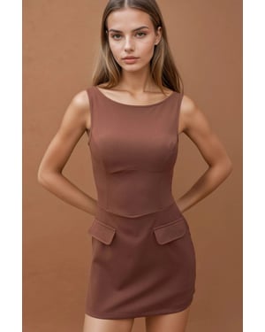 Aansluitende Mini-jurk met Shorts
