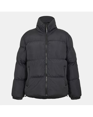 Men's 274 Studio Solid Patterned Zipped Pocket Puffer Jacket in Black