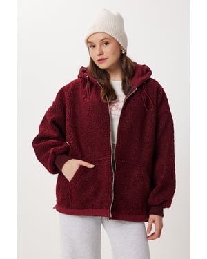 Oversized Hooded Plyschkappan