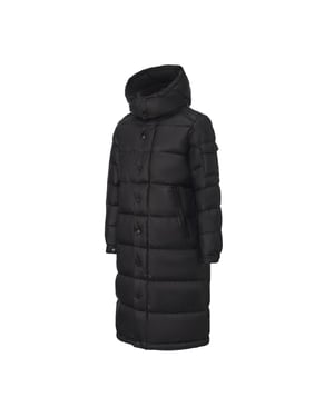 Women's Firetrap Long Puffer in Black