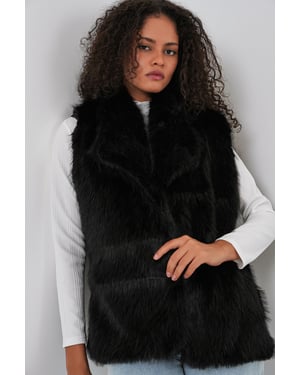 Mouflon Fur Sjaalkraag Vest