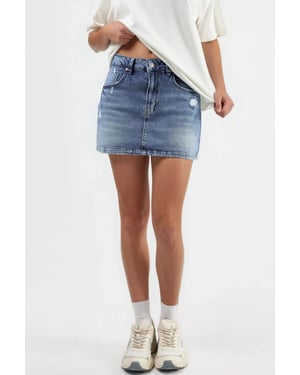 Denim Skort