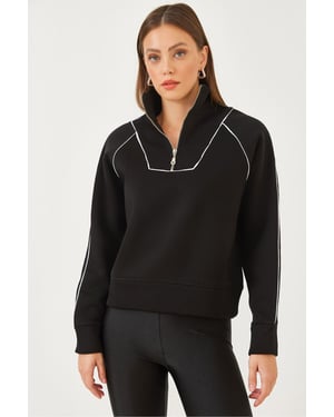 Hooded Cropped Oversized Sweatshirt met Pompom