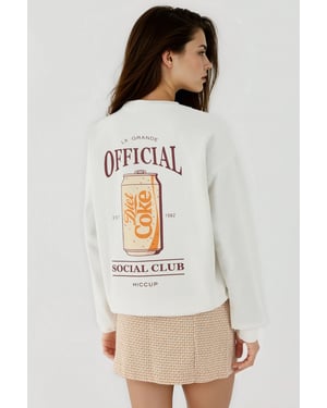 Bedrukt Ronde Hals Sweatshirt