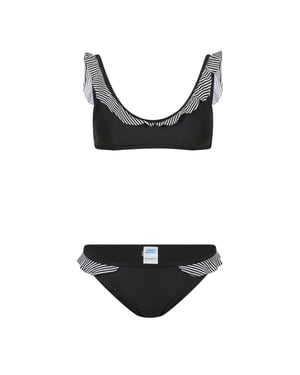 Women's Zoggs Frill Bikini in Black
