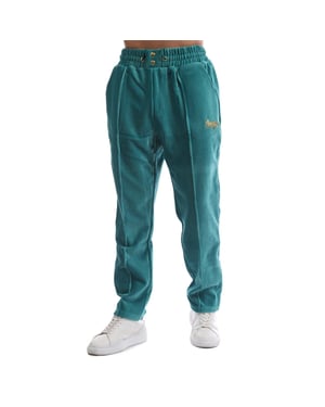 Men's Avirex Cypress Ribbed Straight Track Pants in Green