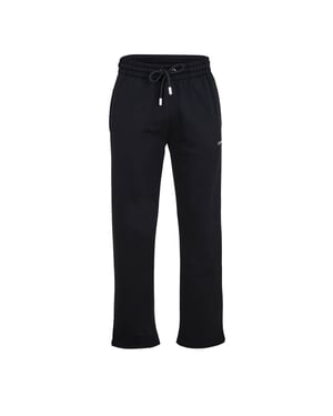 Men's Off White Pxl Diag Solid Patterned Sweatpants in Black-White