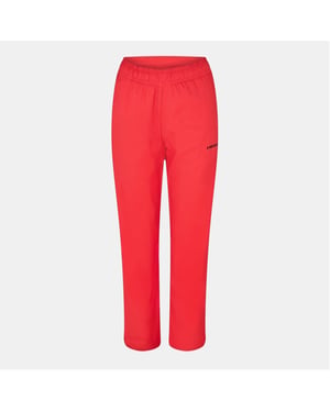 Women's Head Club Solid Patterned Track Pants in Red