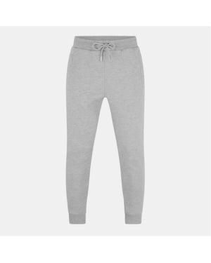 Men's Modern Amusement Palisad Solid Patterned Slim Joggers in Mid Mrl Grey
