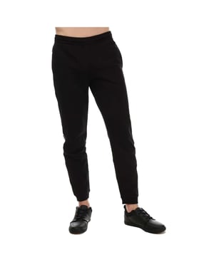Men's Lacoste Crocodile Logo Regular Fit Joggers in Black