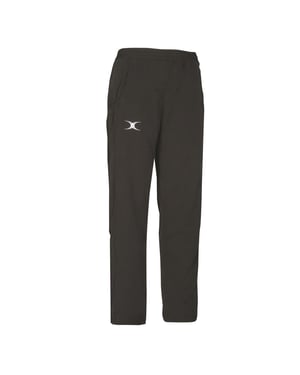 Women's Gilbert Synergie Solid Patterned Straight Track Pants in Black