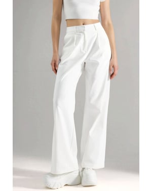 Hooggewaisted Wijde Pantalonbroek