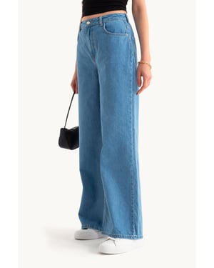 High Waist Super Wide Leg Jeans