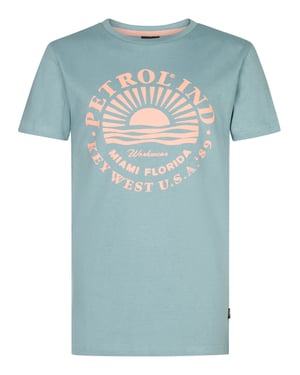 Petrol Industries - Jongens Artwork T-shirt Seawall - Blauw