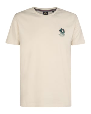 Petrol Industries - Heren Logo T-shirt Piedra - Wit