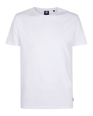 Petrol Industries - Heren Jersey T-shirt EclipseLuna - Wit