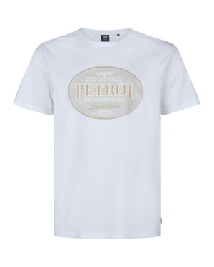 Petrol Industries - Heren Plus Size T-shirt met print Galaxia - Wit