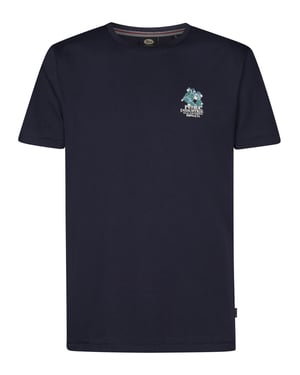Petrol Industries - Heren Logo T-shirt Piedra - Blauw