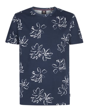 Petrol Industries - Heren T-shirt met all-over print Grafito - Blauw