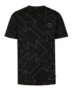 Petrol Industries - Jongens T-shirt met all-over print Luchador - Zwart