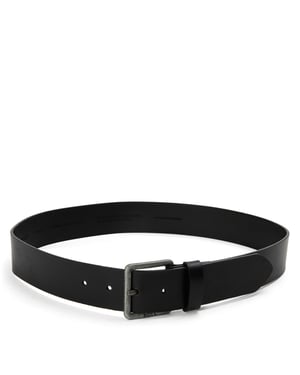 Accessories Boss Leather Pin Buckle Belt in Black