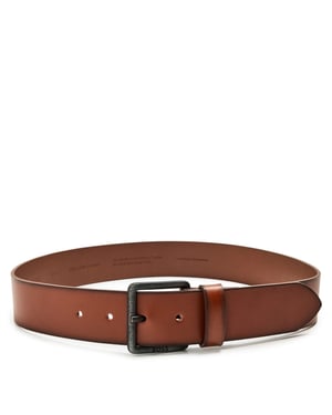 Accessories Boss Leather Pin Buckle Belt in Medium Brown