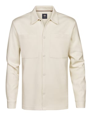Petrol Industries - Heren Overshirt van sweatstof Camino - Wit