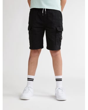 Petrol Industries - Jongens Relaxed Cargo Short Bahia - Zwart