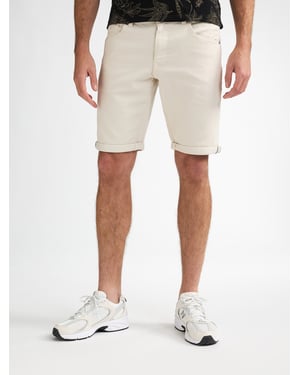 Petrol Industries - Heren Jackson Gekleurde Denim Short Coconut - Wit