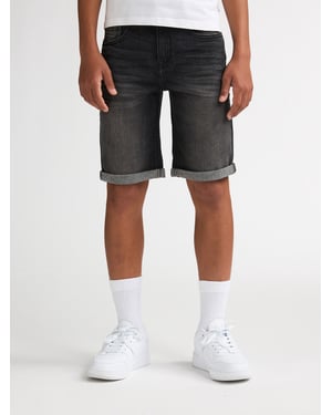 Petrol Industries - Jongens Bullseye Regular Fit Denim Short SanFelipe - Zwart