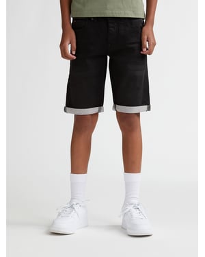 Petrol Industries - Jongens Jackson denim jogger short Gonzaga - Zwart