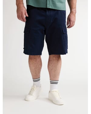 Petrol Industries - Heren Plus Size cargo short Blaze - Blauw