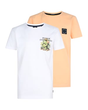 Petrol Industries - Jongens 2-pack Jersey T-shirts met print Mulegé -