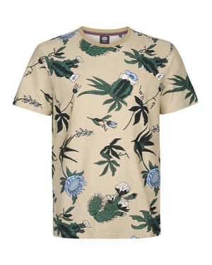 Petrol Industries - Heren Plus Size T-shirt met all-over print ArenaGris - Oranje