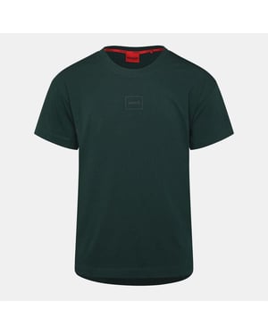 Men's Hugo Laze T Shirt 10261152 01 Pyjama Short Sleeve Top Mens in Green