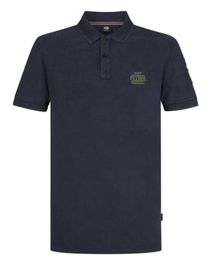 Petrol Industries - Heren Piqué polo Tracción - Blauw