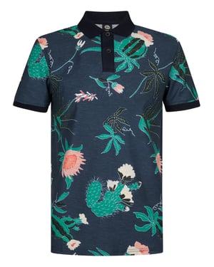Petrol Industries - Heren Piqué polo Nitro - Blauw
