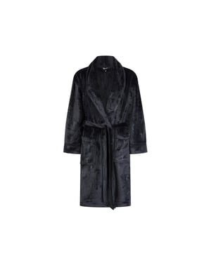 Women's Ted Baker Verity Long Sleeve Shawl Neck Robe in After Midnight