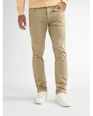 Petrol Industries - Heren Starling Straight Fit Gekleurde Denim Serpiente - Oranje