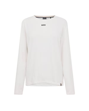 Women's Boss Ls Shirt 10257812 01 Pyjama Set in Open White