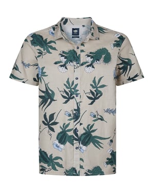 Petrol Industries - Heren Plus Size overhemd met all-over print Nomad - Oranje