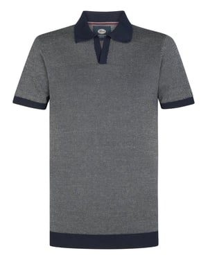 Petrol Industries - Heren Gebreide polo Nopalito - Blauw