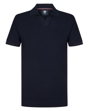 Petrol Industries - Heren Gebreide polo Delfín - Blauw