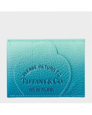 Accessories Tiffany Ombre Card Holder with Logo in Blue